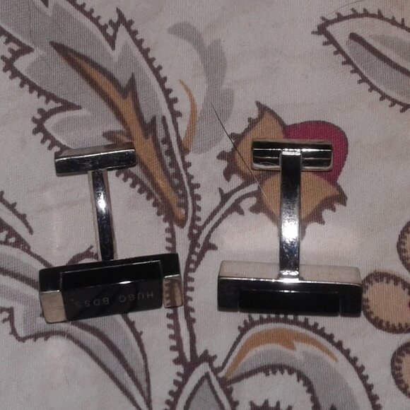 Hugo Boss rectangle cufflinks - Picture 3 of 4